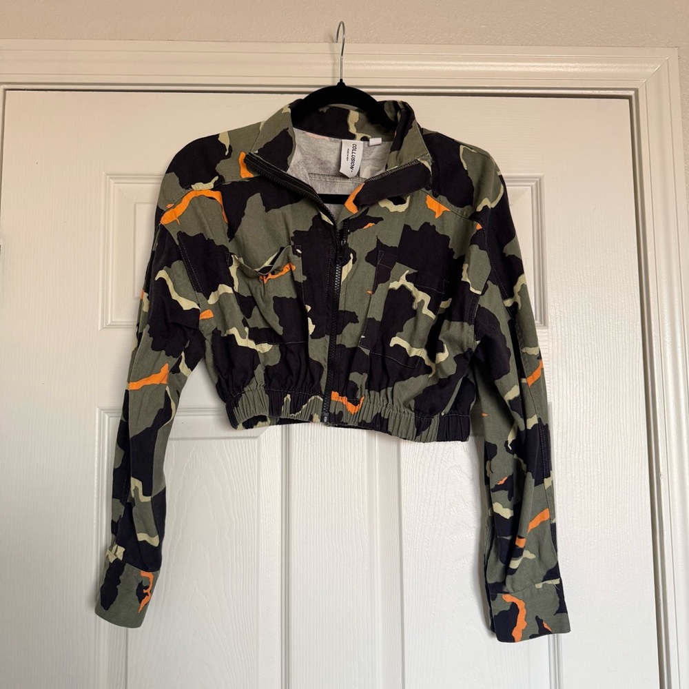 Collusion Crop Camo Jacket